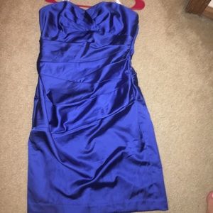 Cyan blue dress